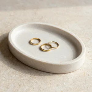 Oval Jesmonite Catchall Tray