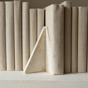 Angle Cast Stone Bookends